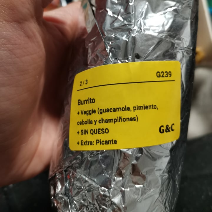 photo of Gonzalez & Co Burrito veggie shared by @sandramfdez on  02 May 2021 - review