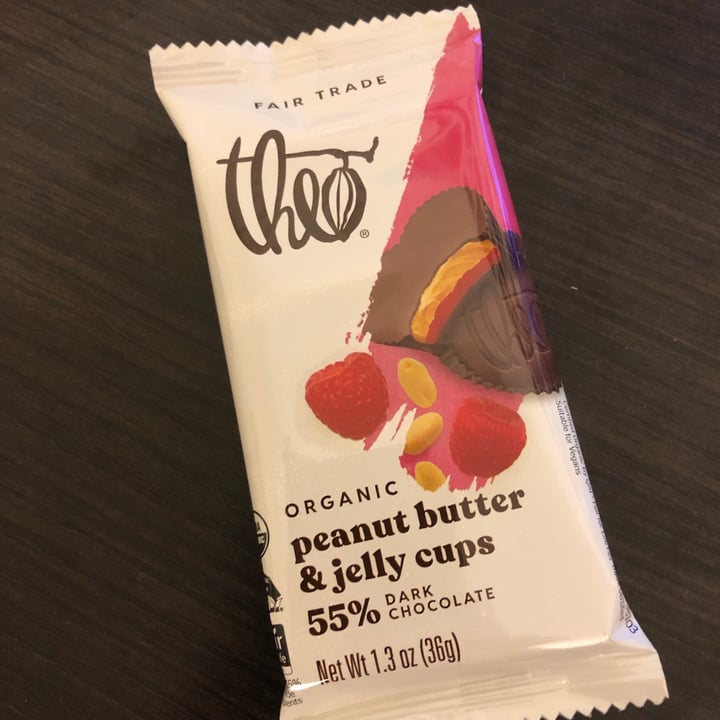review photo of Theo Chocolate Peanut Butter & Jelly Cups shared by @wharding on 11 May 2021 - review