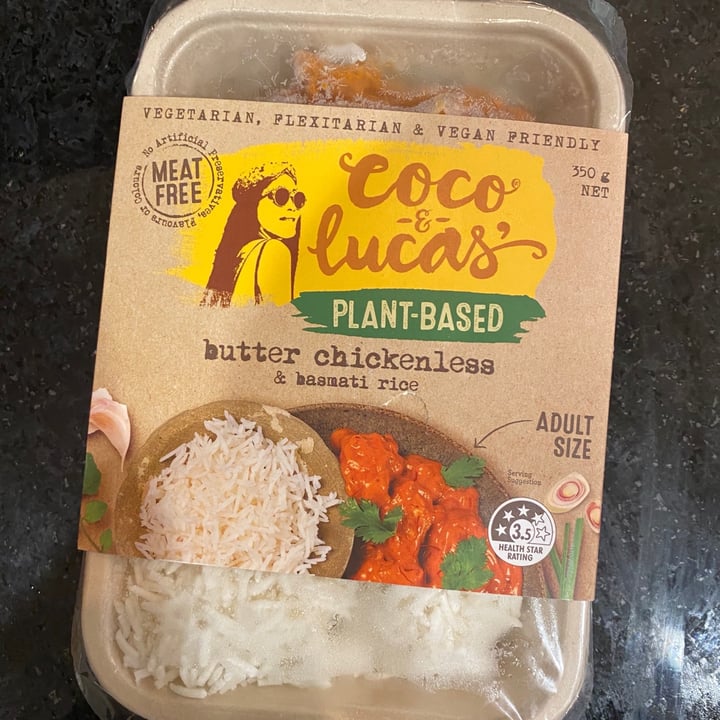 photo of Coco & Lucas Butter Chickenless shared by @moniquecourtney on  29 Apr 2020 - review