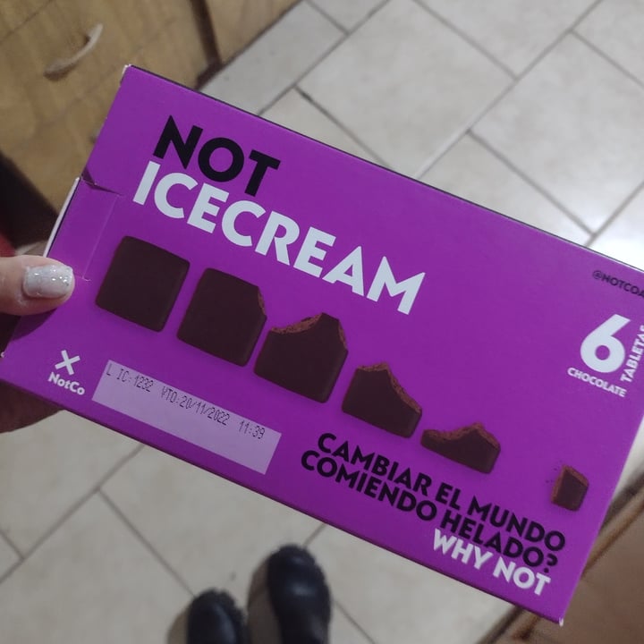 photo of NotCo Not Icecream sabor Chocolate Tabletas Hechas a Base de Plantas shared by @50shadesofpink on  30 Sep 2021 - review