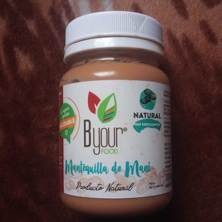 photo of Byourfood Mantequilla de maní shared by @vegan0000 on  02 Sep 2020 - review