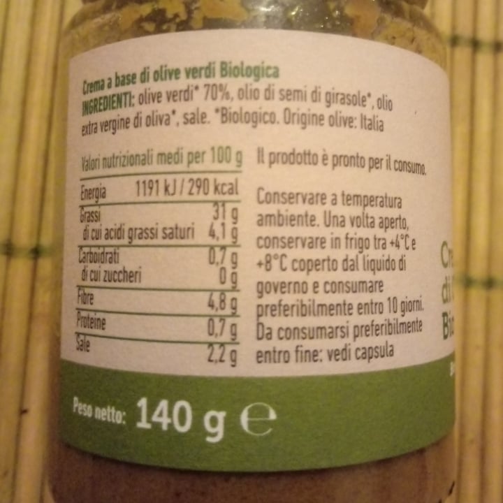 photo of Bio Organica Italia Crema di Olive verdi shared by @lapao on  14 Nov 2021 - review