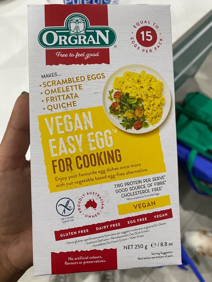photo of Orgran Vegan Easy Egg shared by @alechugavegan on  28 Feb 2020 - review
