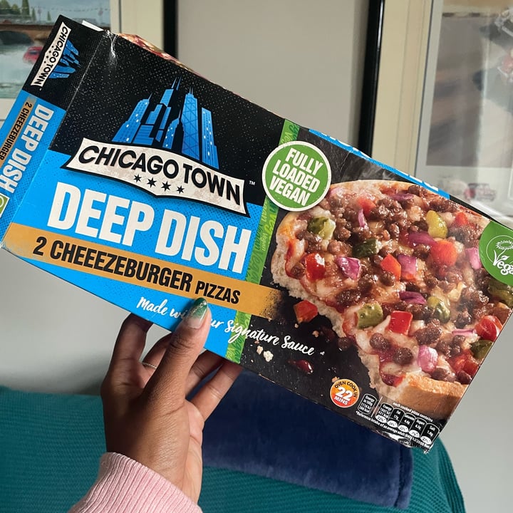 review photo of Chicago Town Cheezeburger pizzas shared by @alyrauff on 30 Mar 2022 - review
