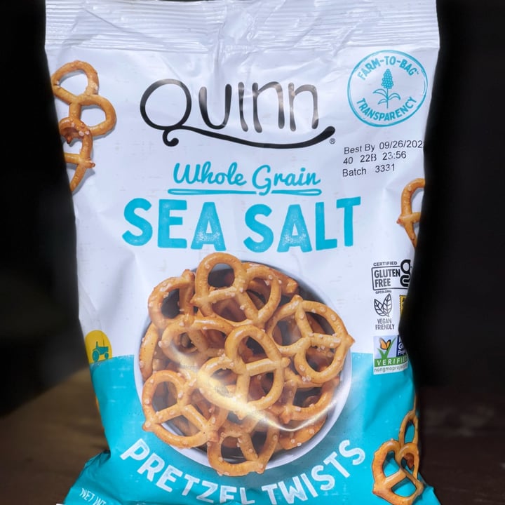 photo of Quinn Snacks Quinn Whole Grain Sea Salt Pretzel Twists shared by @ksvegan17 on  03 May 2022 - review