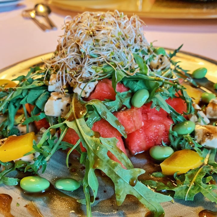 photo of Well Dressed Salad Bar Watermelon Tofeta Arugula Salad with Balsamic Drizzle shared by @goodvibesonly on  12 Apr 2019 - review