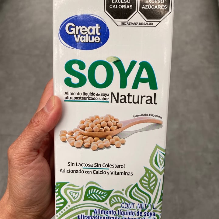 photo of Great Value  Alimento líquido de soya shared by @patitas1080 on  04 Feb 2021 - review