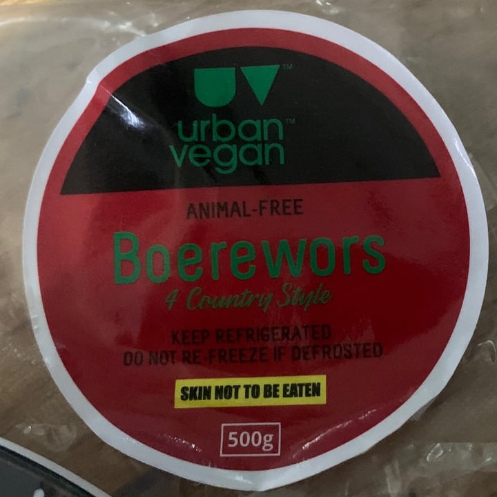 review photo of Urban Vegan Animal Free Boerewors shared by @rudaherselman on 08 Sep 2021 - review