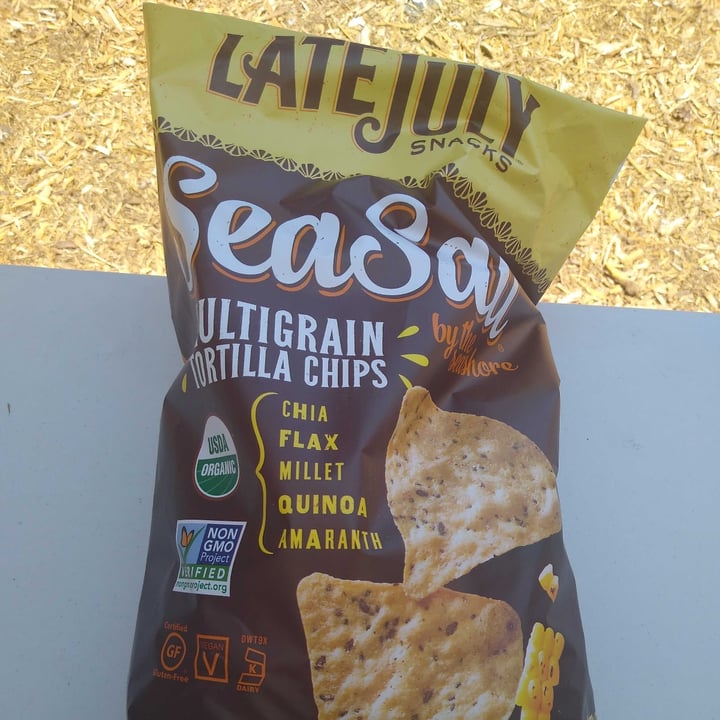 review photo of Late July Snacks Sea Salt by the seashore Multigrain Tortilla Chips shared by @cubiccrow on 20 Jun 2021 - review