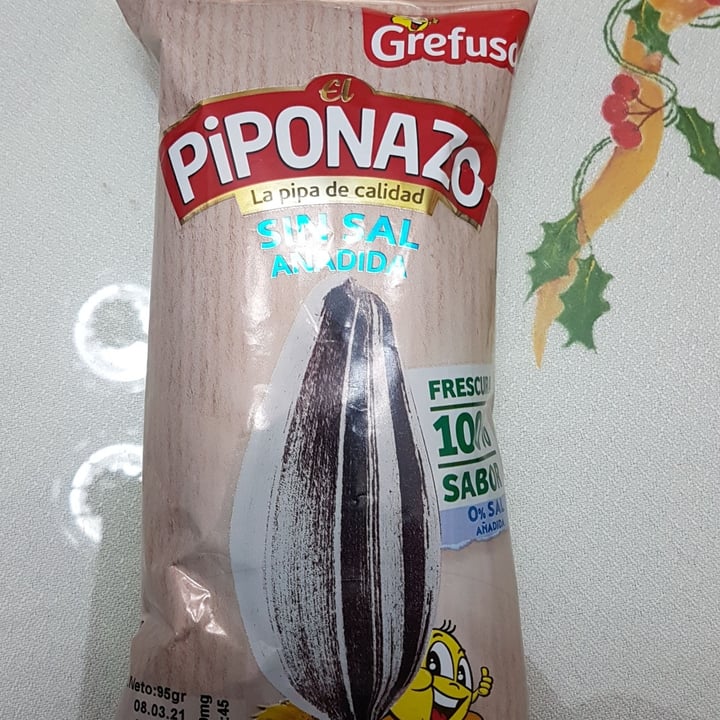 photo of Grefusa Piponazo, Pipas Sin Sal Aladida shared by @minis on  04 Jan 2021 - review