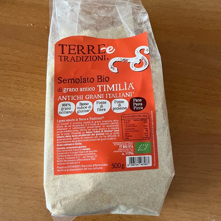 photo of Terre e tradizioni Semolato Bio Di Grano Antico Timilia shared by @carotinapretty on  12 Apr 2022 - review