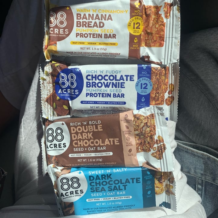 photo of 88 Acres Chocolate Brownie Pumpkin Seed Bar shared by @gingeronearth on  20 Aug 2022 - review