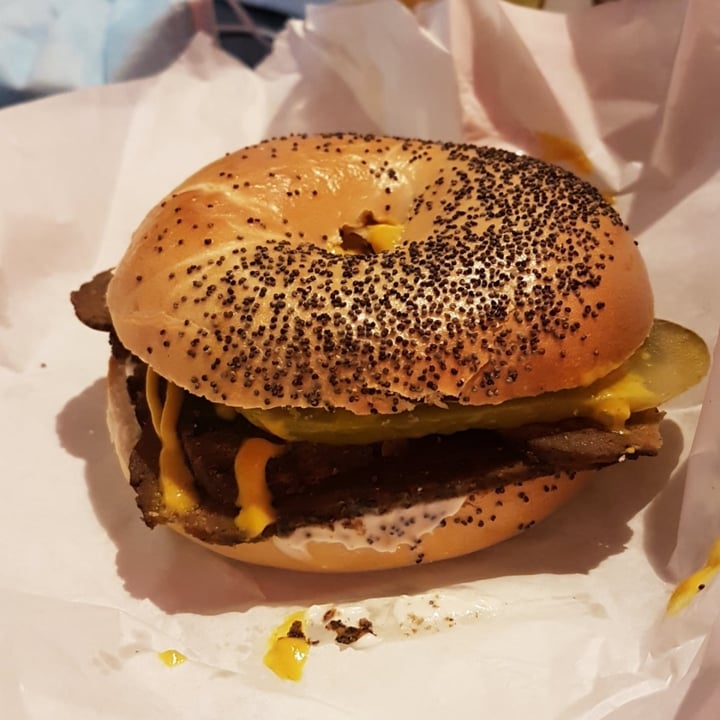 review photo of Bagel Mama Salted 'Beef' Bagel shared by @purplelilpixie on 01 Jul 2021 - review