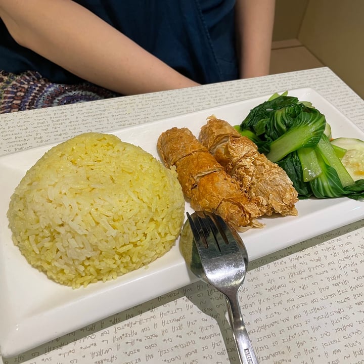 photo of Vegetarian Express Cafe Roasted Chicken Rice shared by @applepancakes on  24 Apr 2021 - review