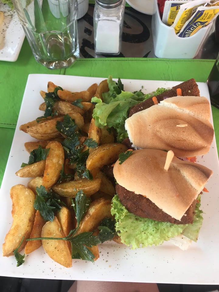 photo of verde lima Milanesa de carne vegetal al pan o al plato shared by @mikaveg on  17 Jan 2020 - review