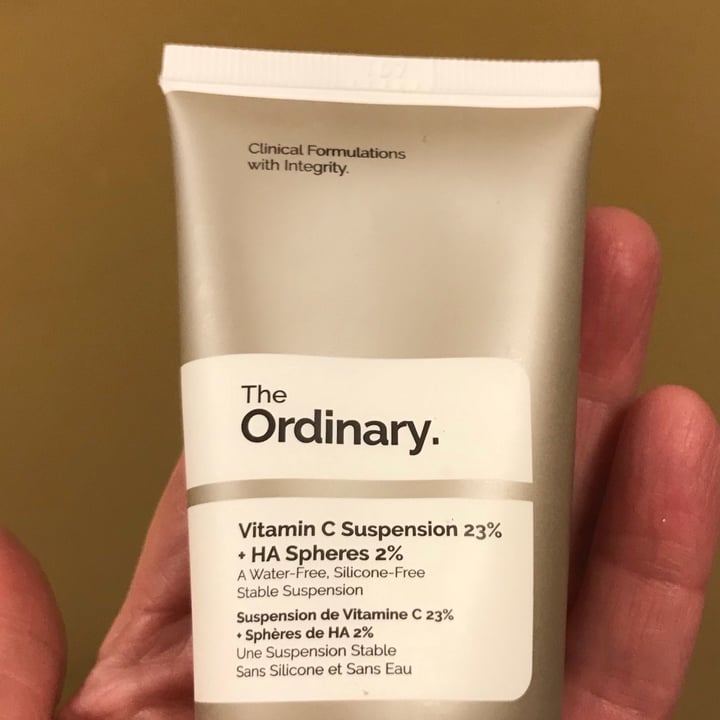 photo of The Ordinary Vitamin C suspension 23%+HA spheres 2% shared by @redpath on  27 Feb 2021 - review