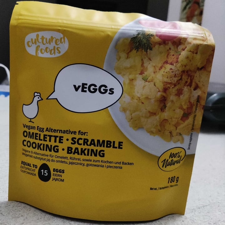 photo of Cultured Foods Vegan Egg Alternative For Omelette, Scramble, Cooking, Baking shared by @alelate on  01 Jul 2022 - review