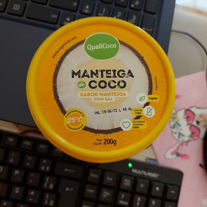 photo of Qualicoco Manteiga de coco com sal shared by @rebecagodoy on  09 Sep 2022 - review