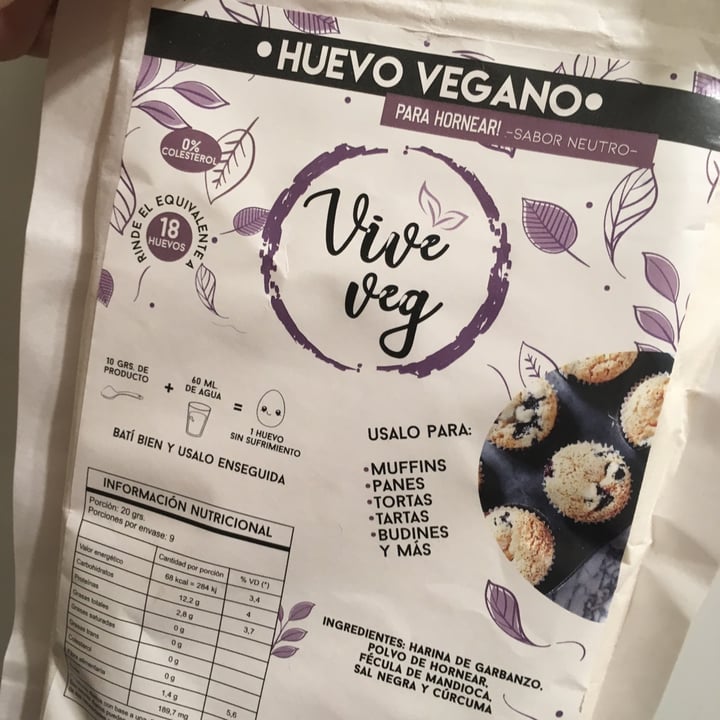 photo of Vive Veg Huevo Vegano shared by @marumarchetti on  11 Oct 2021 - review