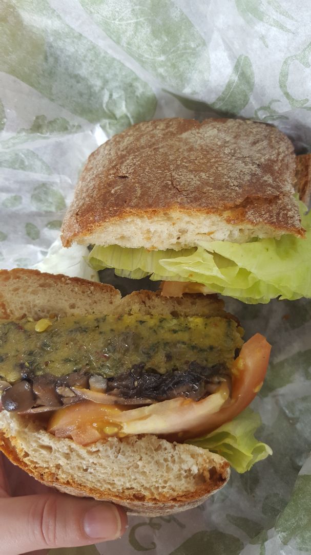 photo of Cedele Bakery Cafe - Mapletree Business City Plantbased Lentil and Spinach Sandwich shared by @claudiacani on  10 Nov 2018 - review