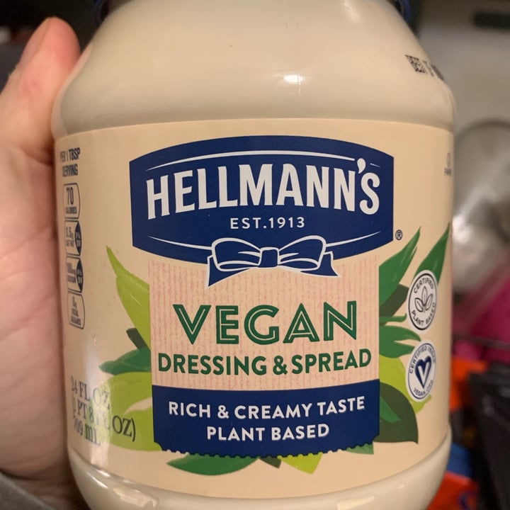 photo of Hellmann’s Hellman’s Vegan Mayonnaise shared by @ecorbin on  01 Jan 2021 - review