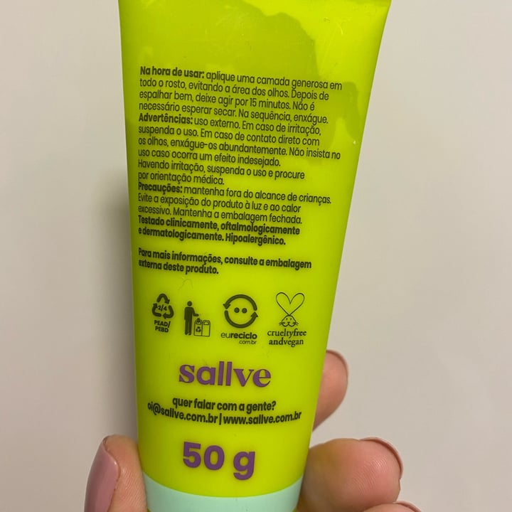 review photo of Sallve Máscara Purificante shared by @dbdincao on 06 May 2022 - review