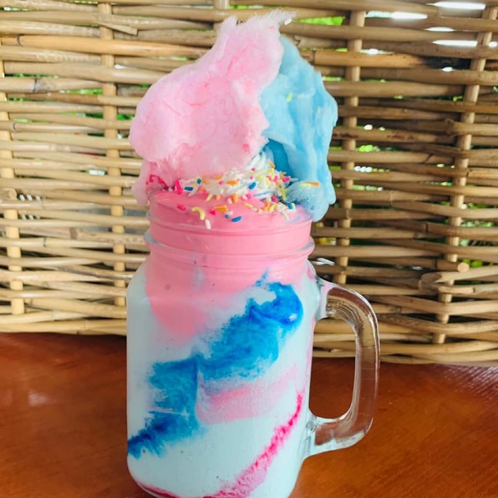 photo of Asher's Corner Cafe @ Ashers Farm Sanctuary Cotton Candy Milkshake shared by @skyecomley on  15 Jan 2021 - review