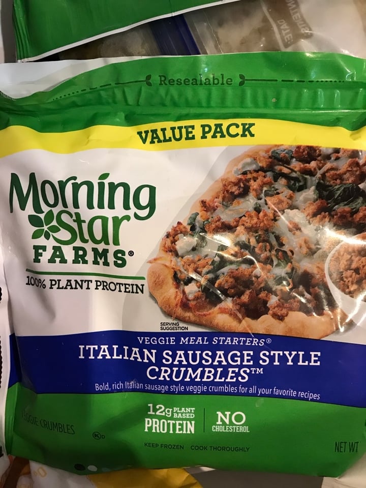 photo of MorningStar Farms Italian Sausage Style Crumbles shared by @glendasb on  26 Dec 2019 - review