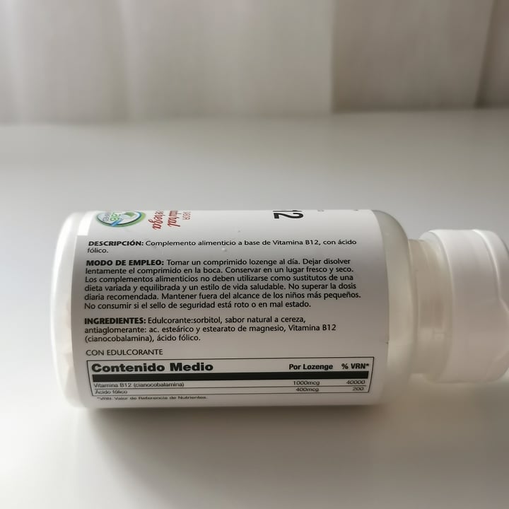 photo of Solaray Vitamina B12 + Ácido Fólico shared by @vegafri on  15 Mar 2021 - review