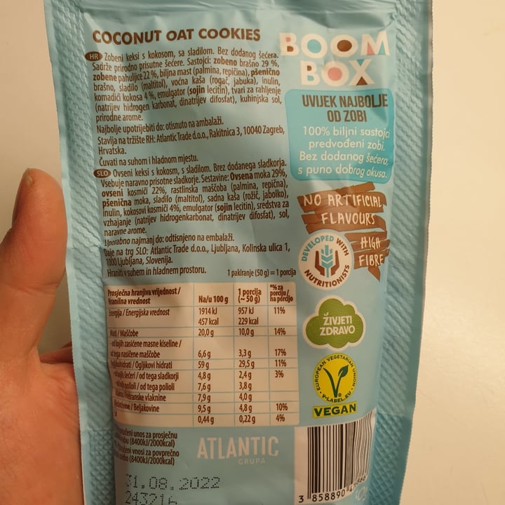 photo of BOOM BOX Coconut Oat Cookies shared by @kalex on  29 Apr 2022 - review