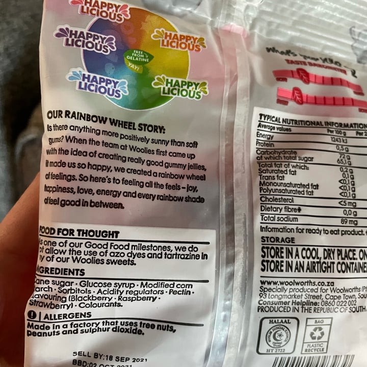 photo of Woolworths Food Happylicious Hope Heart Happiness shared by @gdemeillon on  30 Jul 2021 - review