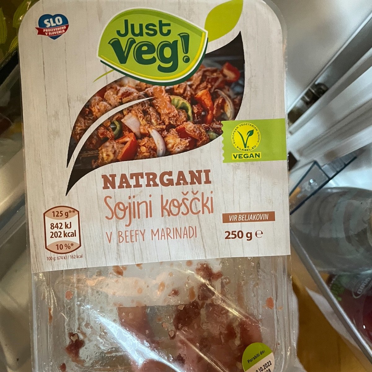 Just Veg ALDI Italy natrgani sojini koščki v beefy marinadi Reviews