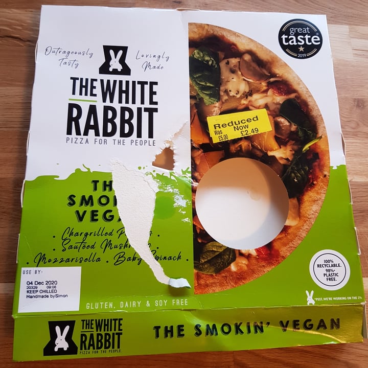 photo of The White Rabbit The Smokin Vegan Pizza shared by @alicesabrina on  05 Dec 2020 - review