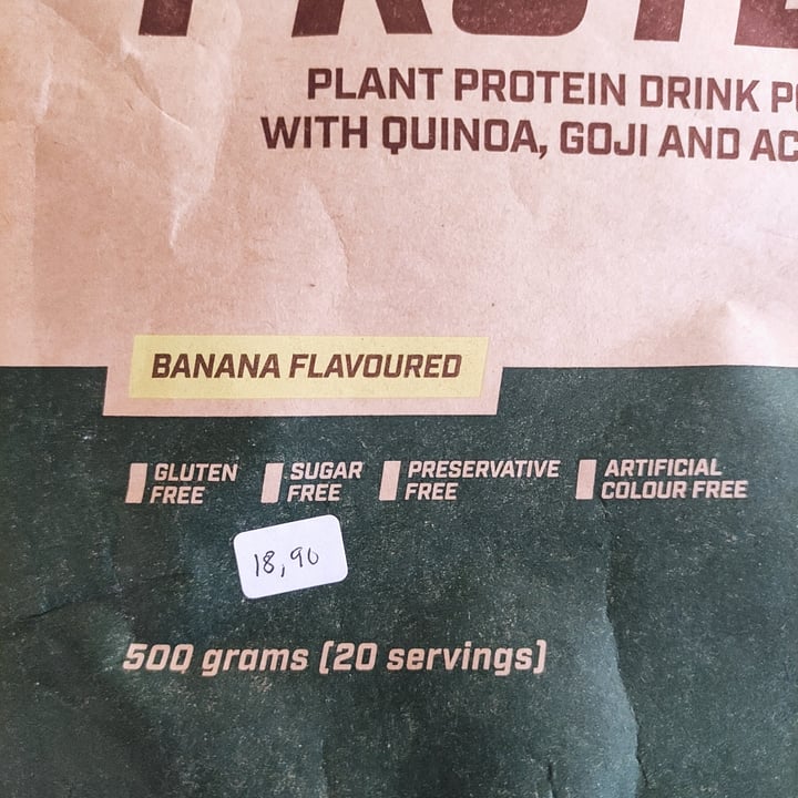 photo of BioTechUSA vegan protein banana flavoured shared by @iruchinha on  29 Oct 2022 - review