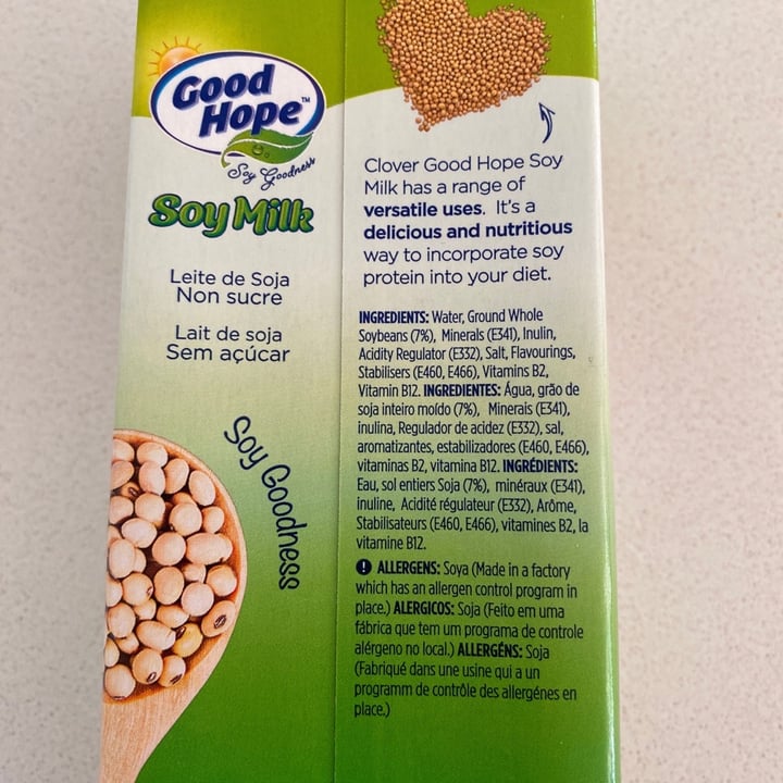 photo of Good Hope Good Hope Soy Milk Regular Unsweetened shared by @ctdogmom on  21 Feb 2020 - review
