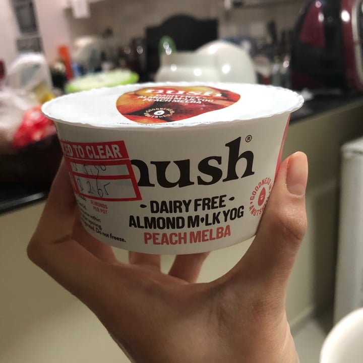 photo of Nush Almond Milk Yog Peach Melba shared by @aishahalattas on  25 Aug 2020 - review