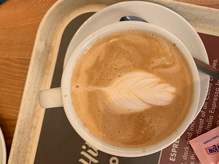 review photo of Costa Coffee Almond flat white shared by @ciararichards on 14 Apr 2019 - review