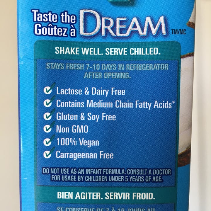 photo of DREAM Coconut Dream: Non-Dairy Beverage shared by @selene00 on  16 Aug 2020 - review