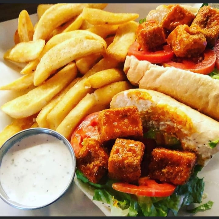 photo of The Galley: A St. Pete Tavern Buffalo Tofu Sandwich shared by @nursebuters on  21 Aug 2021 - review