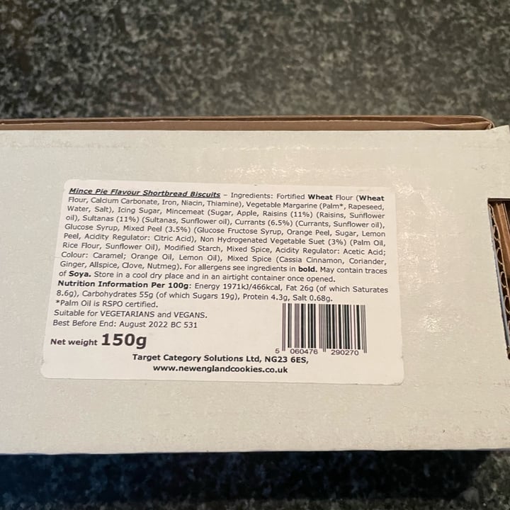 photo of New England Cookie Company Mince pie flavoured Vegan Cookies shared by @suzyque on  26 Dec 2021 - review