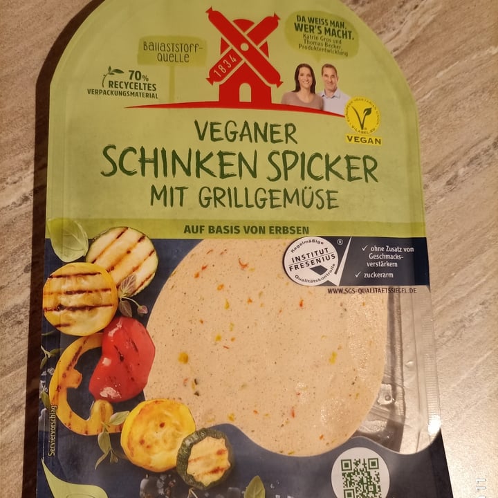 photo of Rügenwalder Mühle Veganer Schinken Spicker mit Grillgemüse shared by @mell84 on  30 Apr 2021 - review