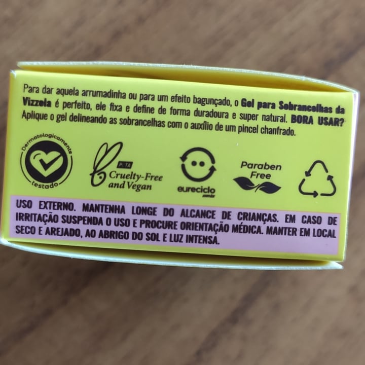 review photo of Vizzela Cosméticos Gel Para Sobrancelha. shared by @ysanuit on 02 Dec 2022 - review