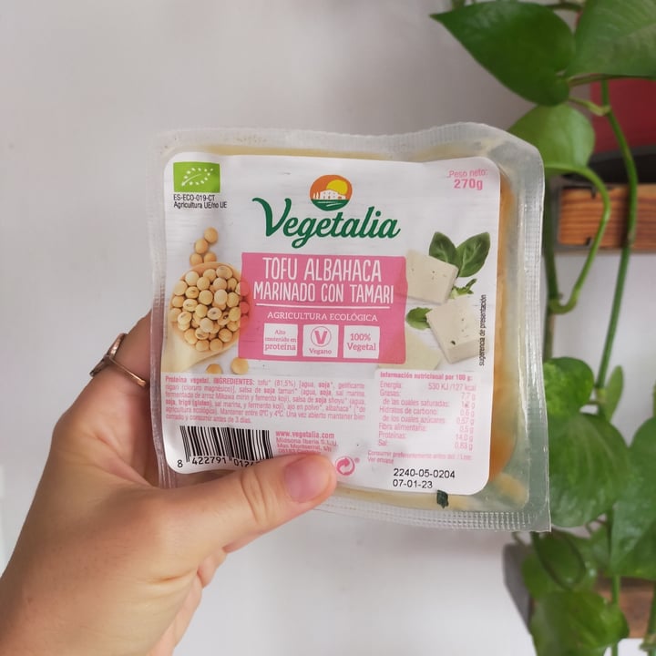 photo of Vegetalia Tofu Albahaca Marinado shared by @robertabi on  19 Oct 2022 - review
