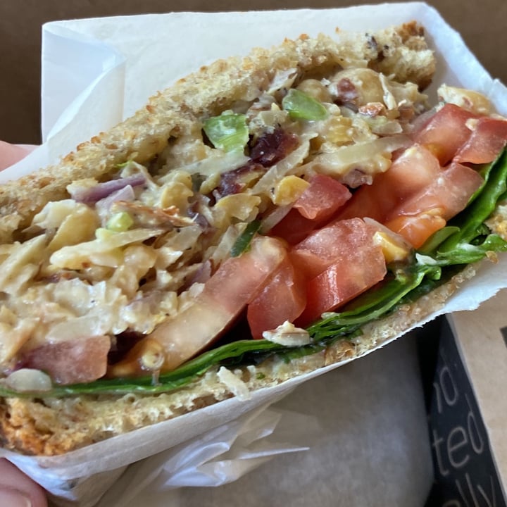 photo of Bloomingfoods Market & Deli Near West Side Vegan Chicken Salad Sandwich shared by @kristyahimsa on  30 Jan 2022 - review