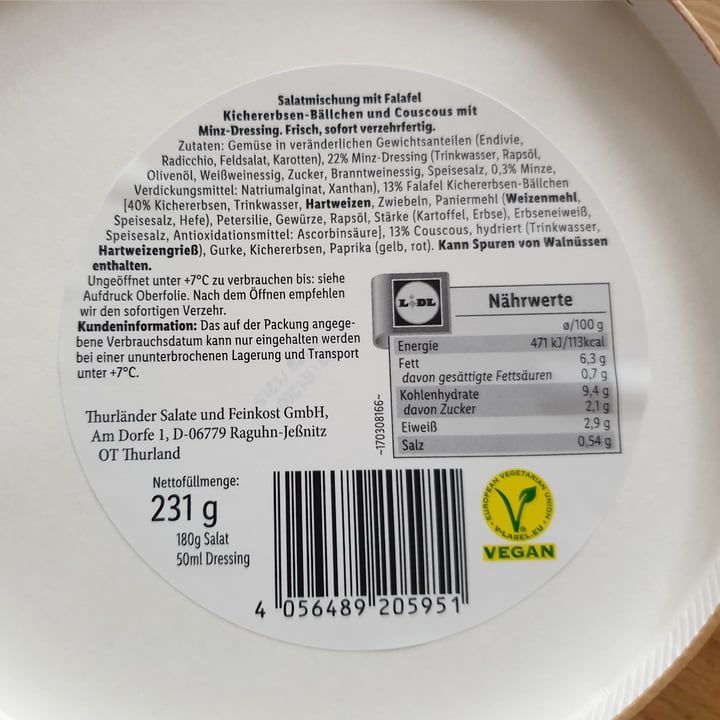 review photo of Chef Select Premium Salat Falafel Couscous shared by @dave13 on 25 Aug 2021 - review
