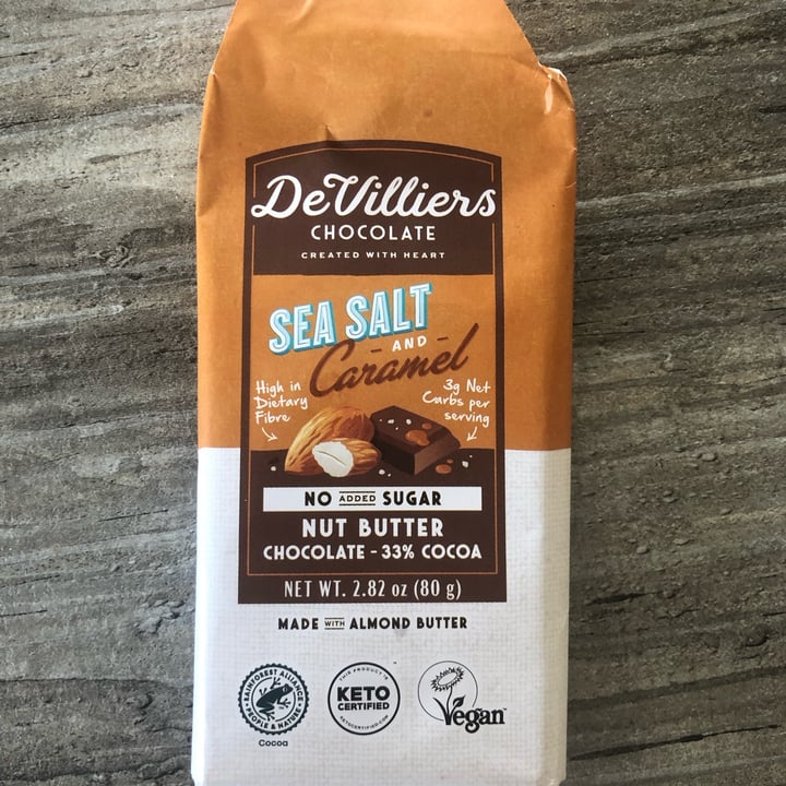 photo of De Villiers Chocolate De Villiers Sea Salt & Caramel chocolate shared by @samjaytay on  11 Dec 2021 - review