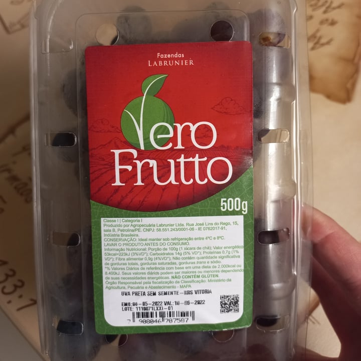 photo of Vero Frutto Uva Preta Sem Semente shared by @ritadecassia on  19 Jun 2022 - review