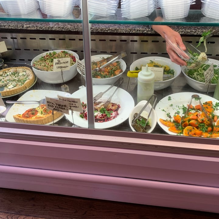 photo of Goji Cafe Vegetarian Cafe & Deli Mixed Salad Picnic Box With Flatbread shared by @vegpledge on  24 Apr 2022 - review