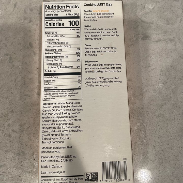 review photo of JUST Egg Just Egg Folded shared by @veg4n on 27 Oct 2021 - review