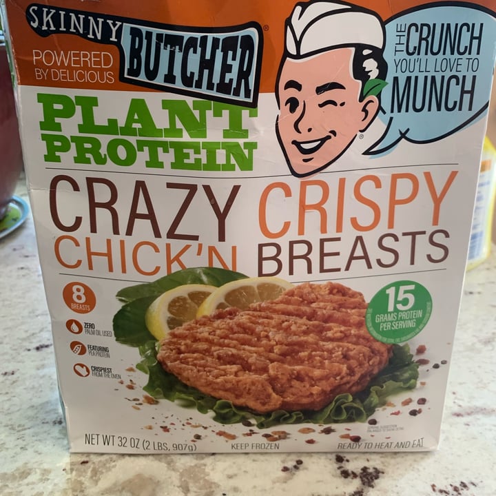 photo of Skinny Butcher Crazy Crispy Chick’n Breasts shared by @iloveteady on  22 Jun 2022 - review